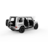 Mercedes-AMG G 63 biały RASTAR model 1:32 Metalowa karoseria + Ręcznie otwierane elementy